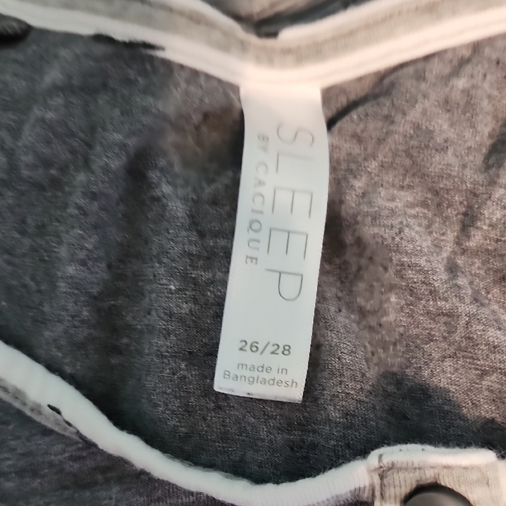 Cacique Gray Sleepwear Set - Picture 2 of 4